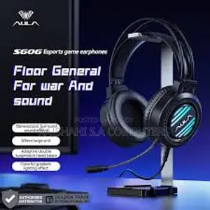 রমজান অফারঃ-Aula S606 RGB Wired Black Over-Ear Gaming Headphone