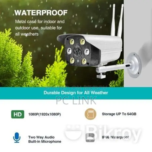 Waterproof Outdoor Bullet IP Camera with Night Vision