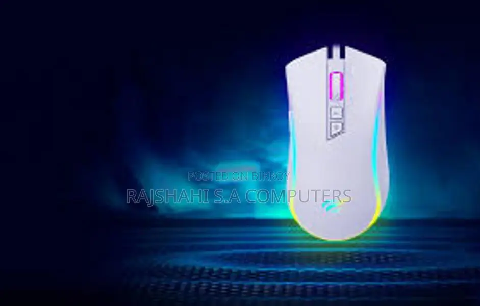 রমজান অফারঃ-Havit MS1034 RGB Backlit Programmable White Gaming Mouse