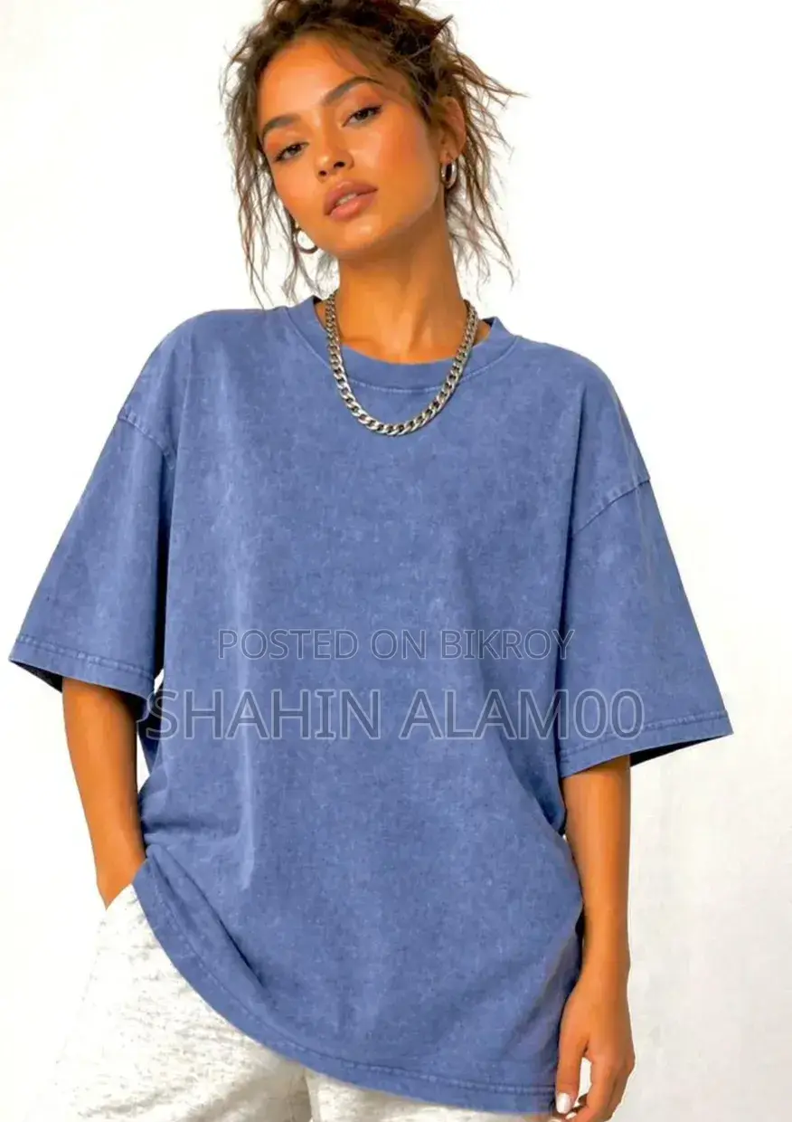 Acid Wash Drop Shoulder T-Shirt