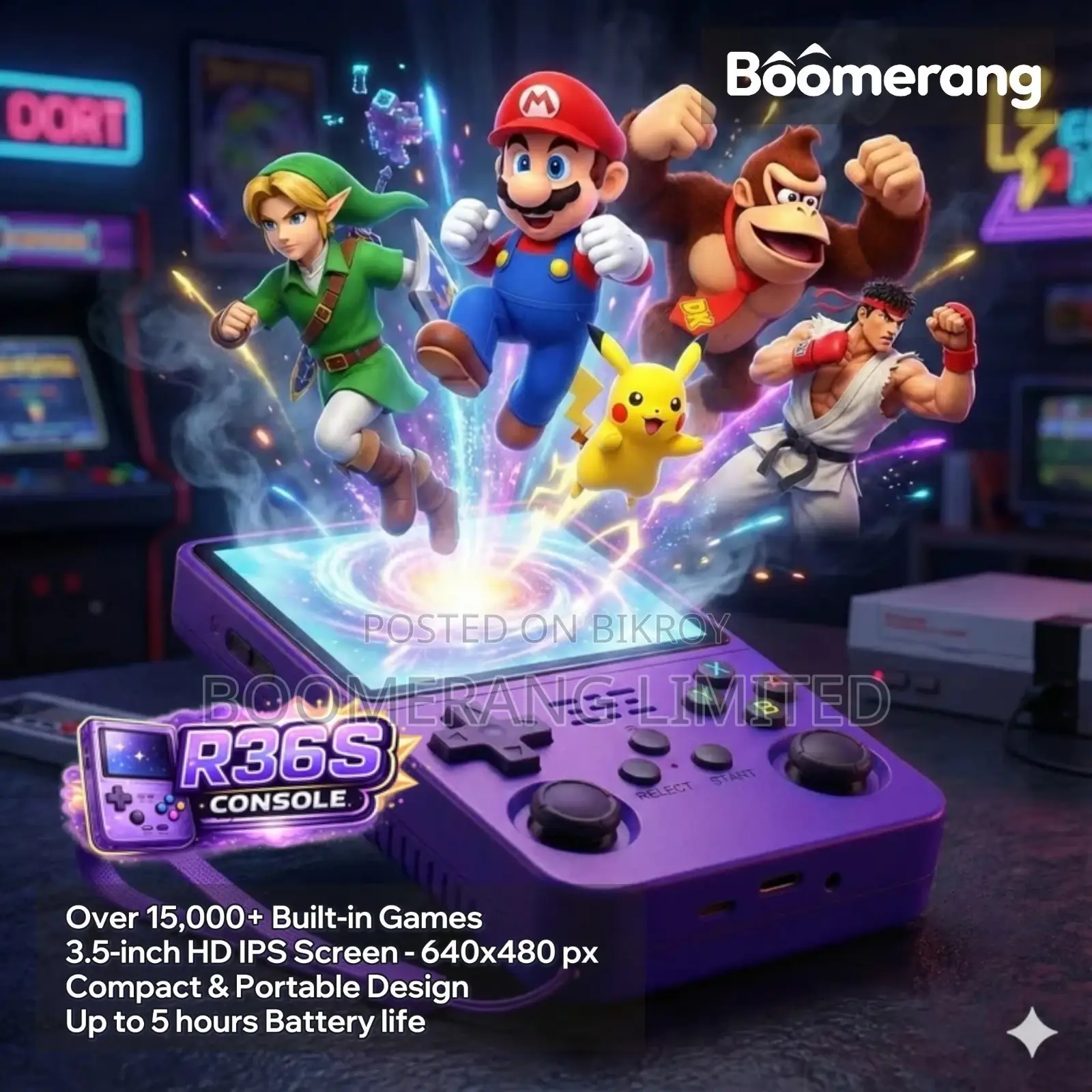 R36s Retro Gaming Console