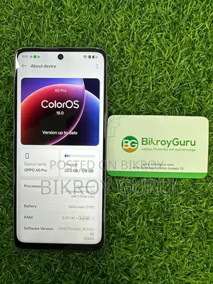 OPPO A5 pro 8GB 128GB OFFICIAL (Used)