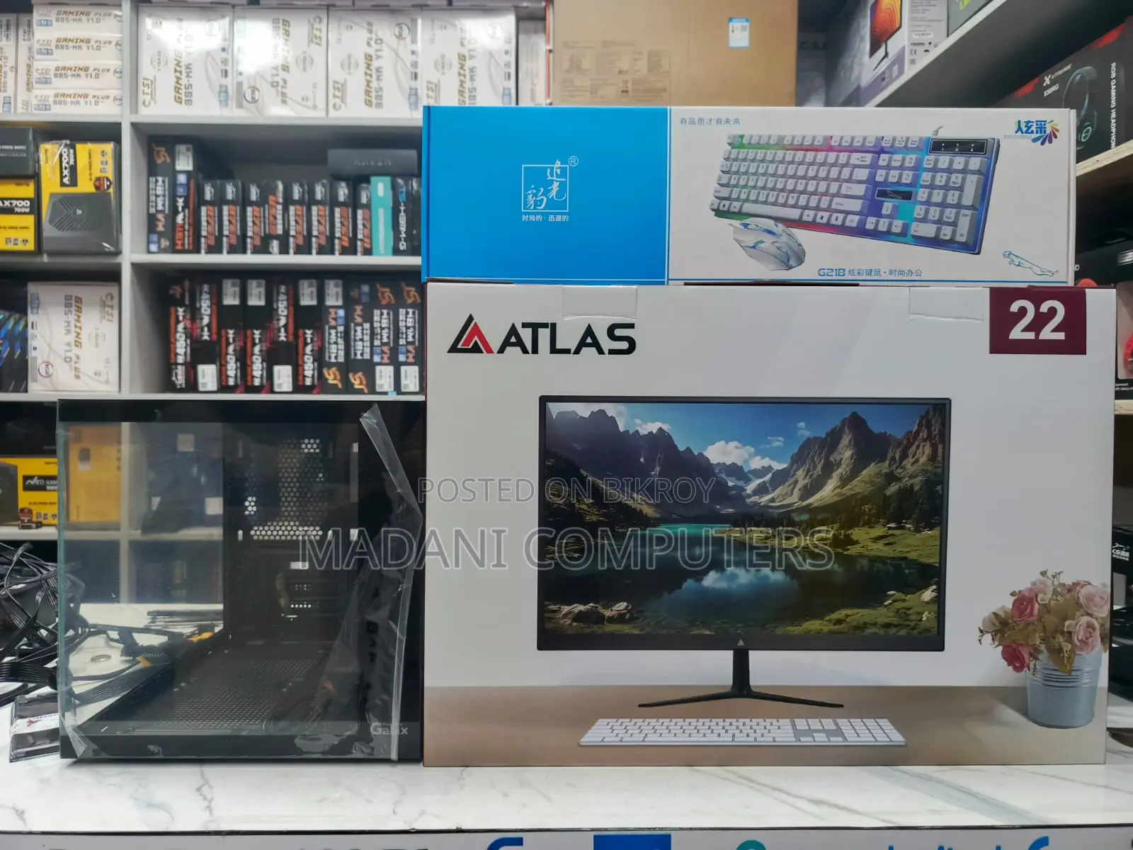 Desktop CORE i7 7Gen + New 22 LED - SSD 120GB - RAM 8GB Gaming