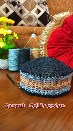 Pure Cotton Free Size Knitted White Islamic Tupi/Islamic Cap for Men