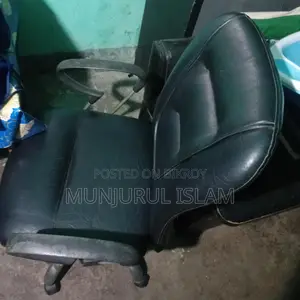 Tea Table, 2-Seater Sofa, and Revolving Leather Chair