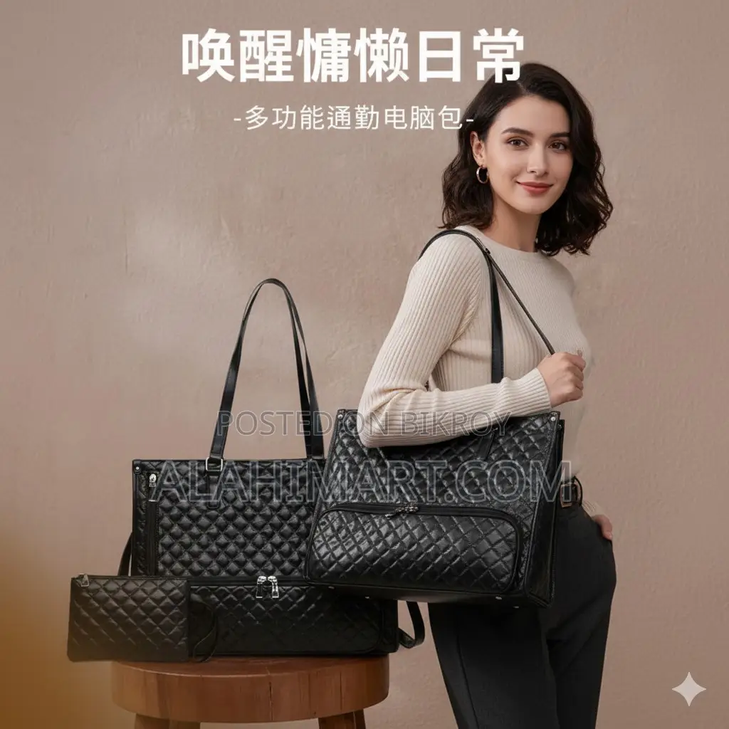 New Lunch Bag Combination Large Handbag Women's Cross-Body