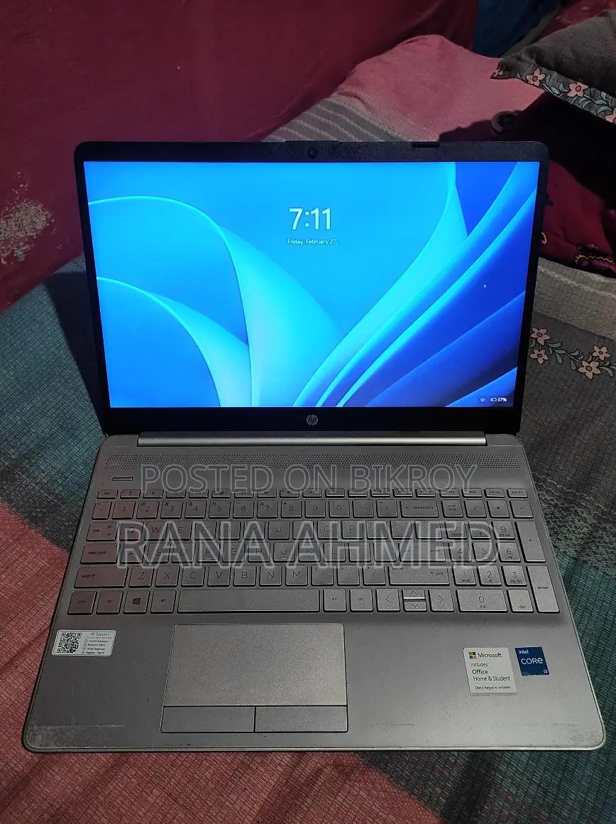 HP 15S-DU3XXX Core i3 11th Gen 12GB RAM, 256GB SSD, 1TB HDD