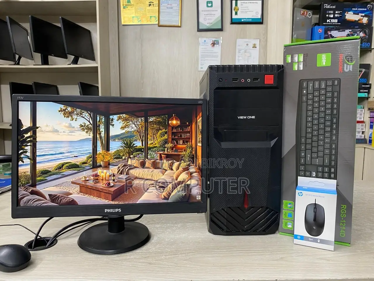 Computer Full Set_Intel Core i3 (3rd Gen)_Ram 4GB & SSD 120GB_19"LED Monitor