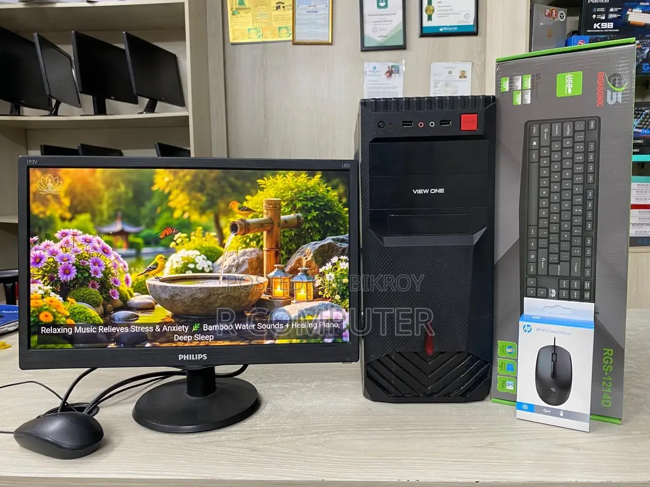 Computer Full Set_Intel Core i3 (3rd Gen)_Ram 4GB & SSD 120GB_19"LED Monitor