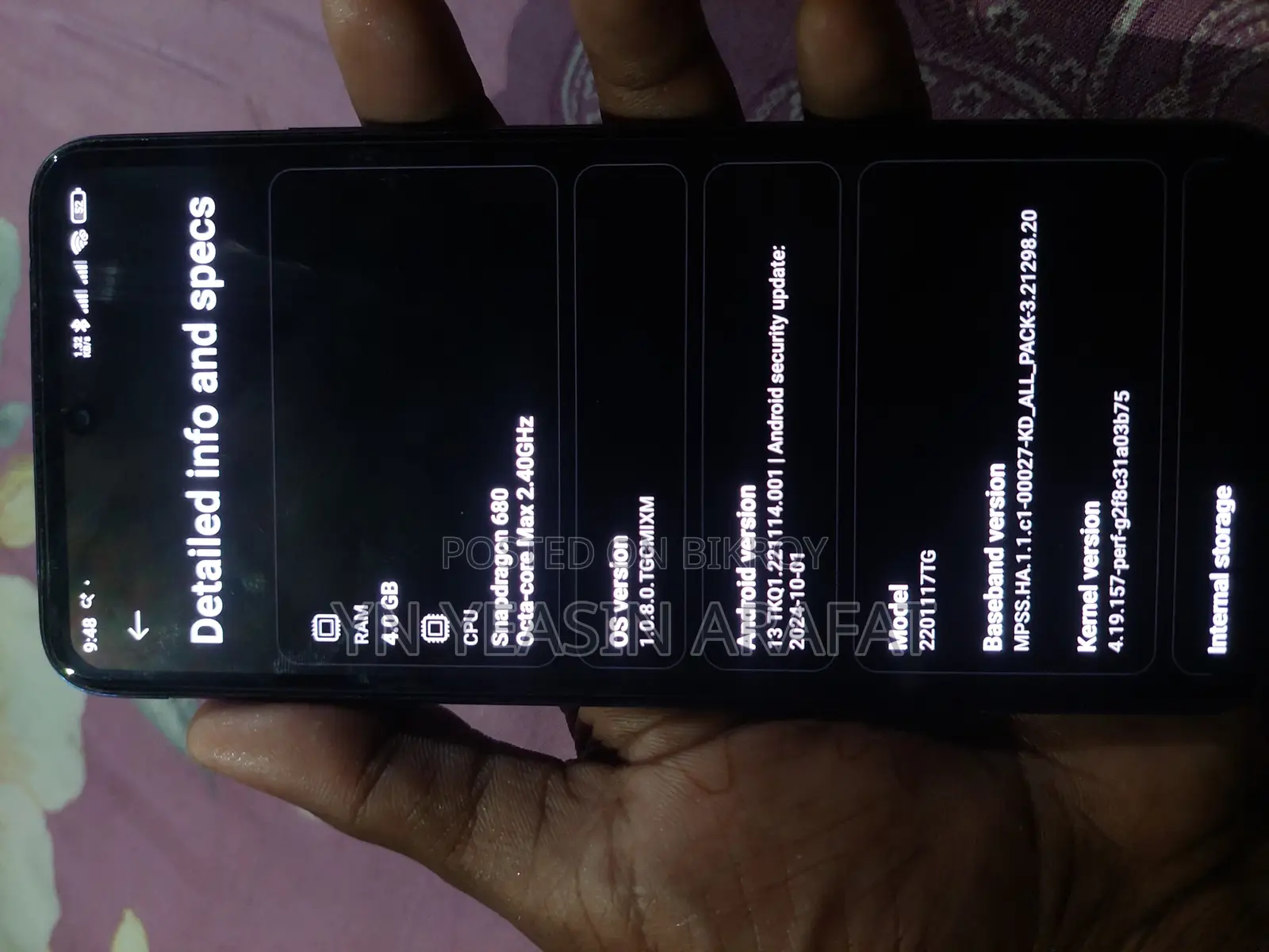 Xiaomi Redmi Note 11 Ram 4gb Rom 64gb (Used)