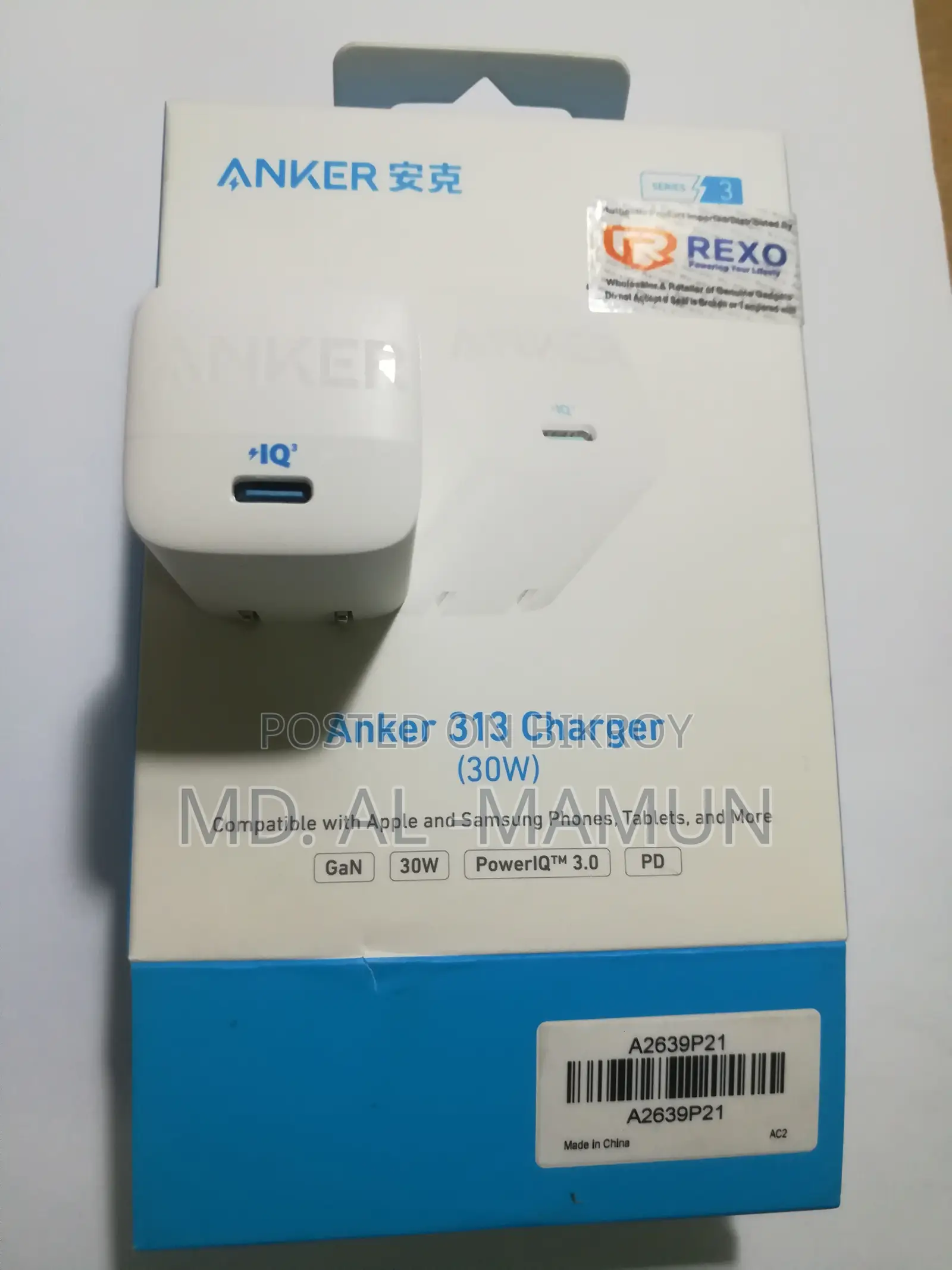 Ankar 30w Fast Charging Adapter for iphone