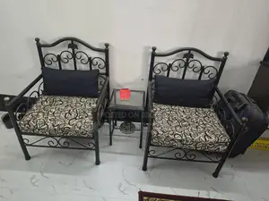 Steel sofa with foam and cover
