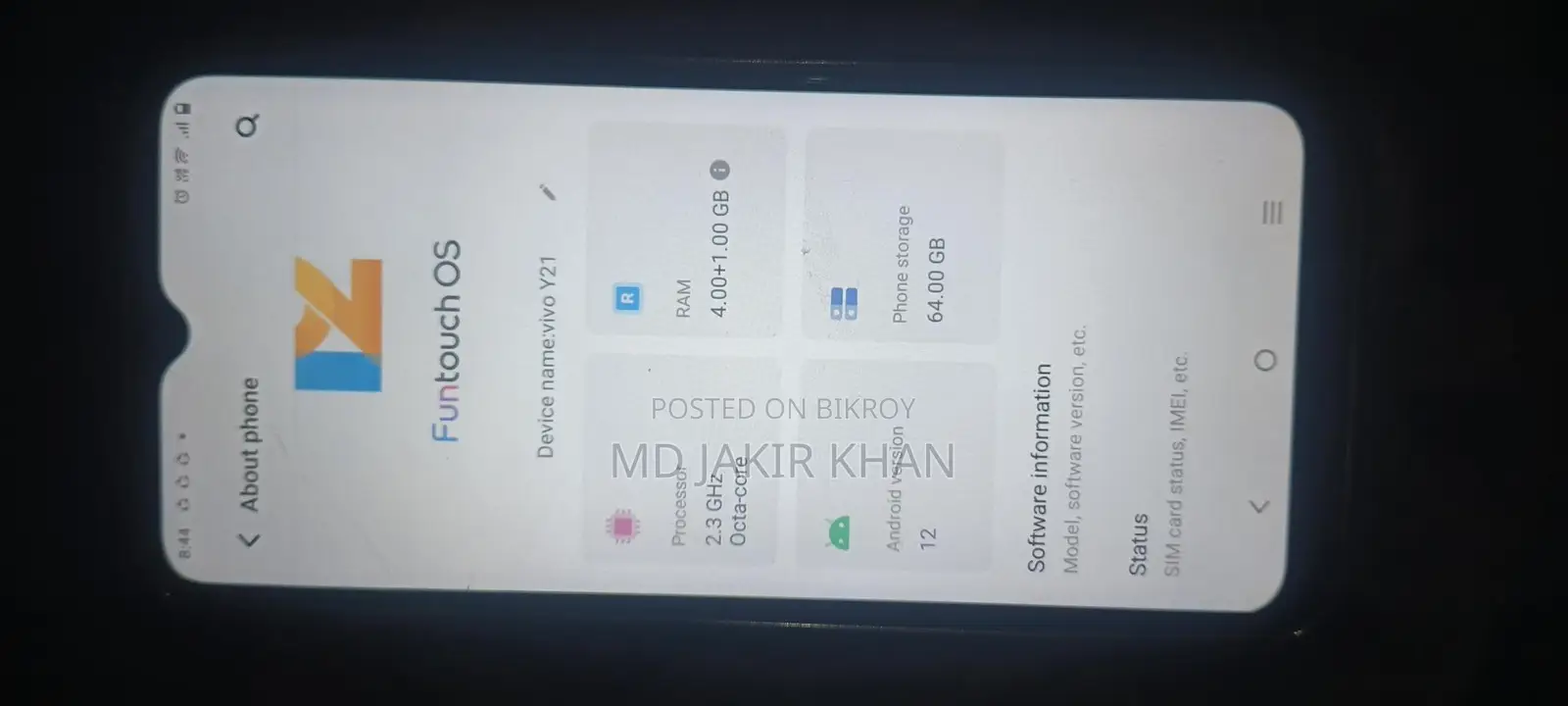 Vivo Y21 (Used)