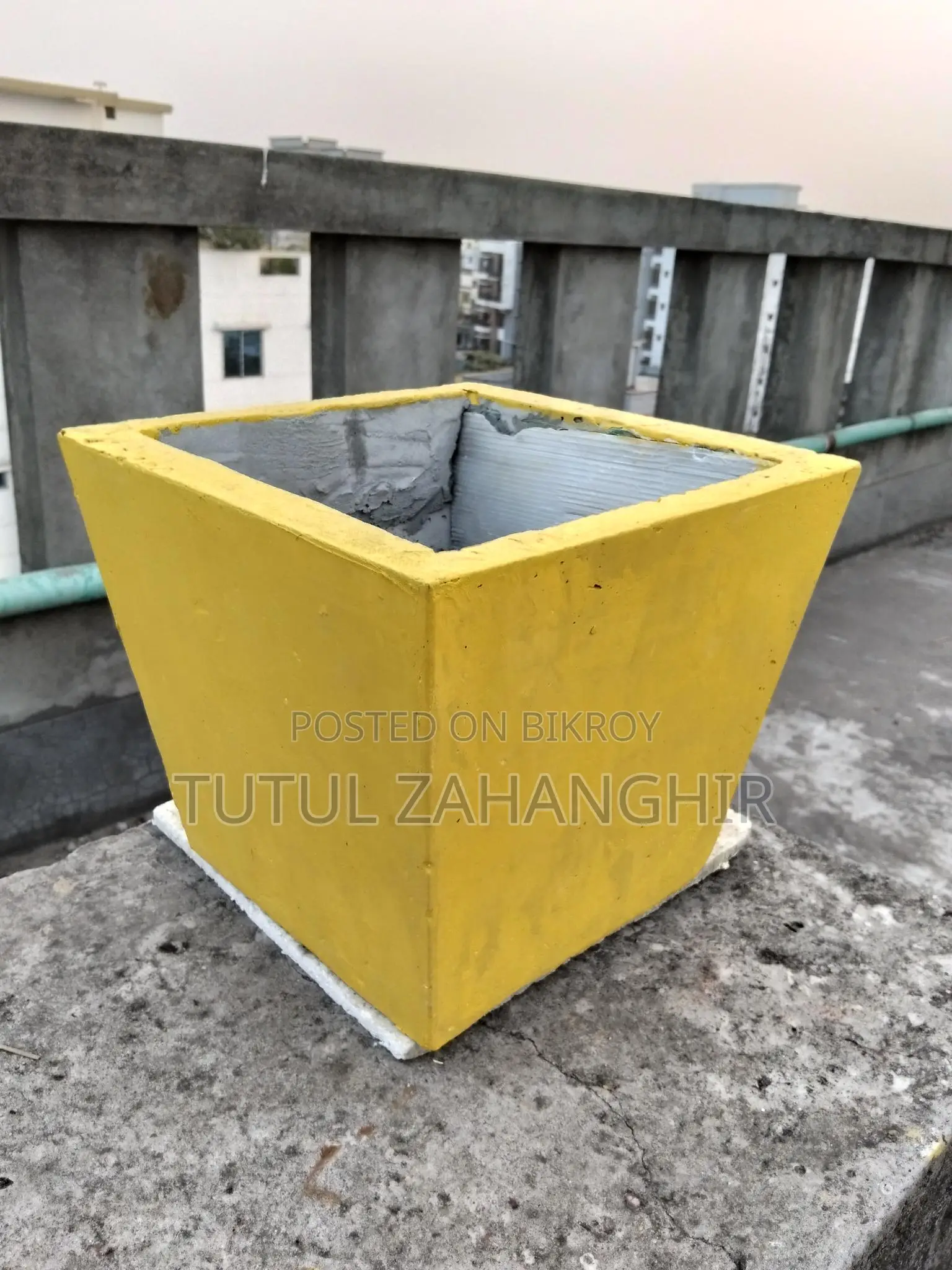 Handmade Cement Flower Pot