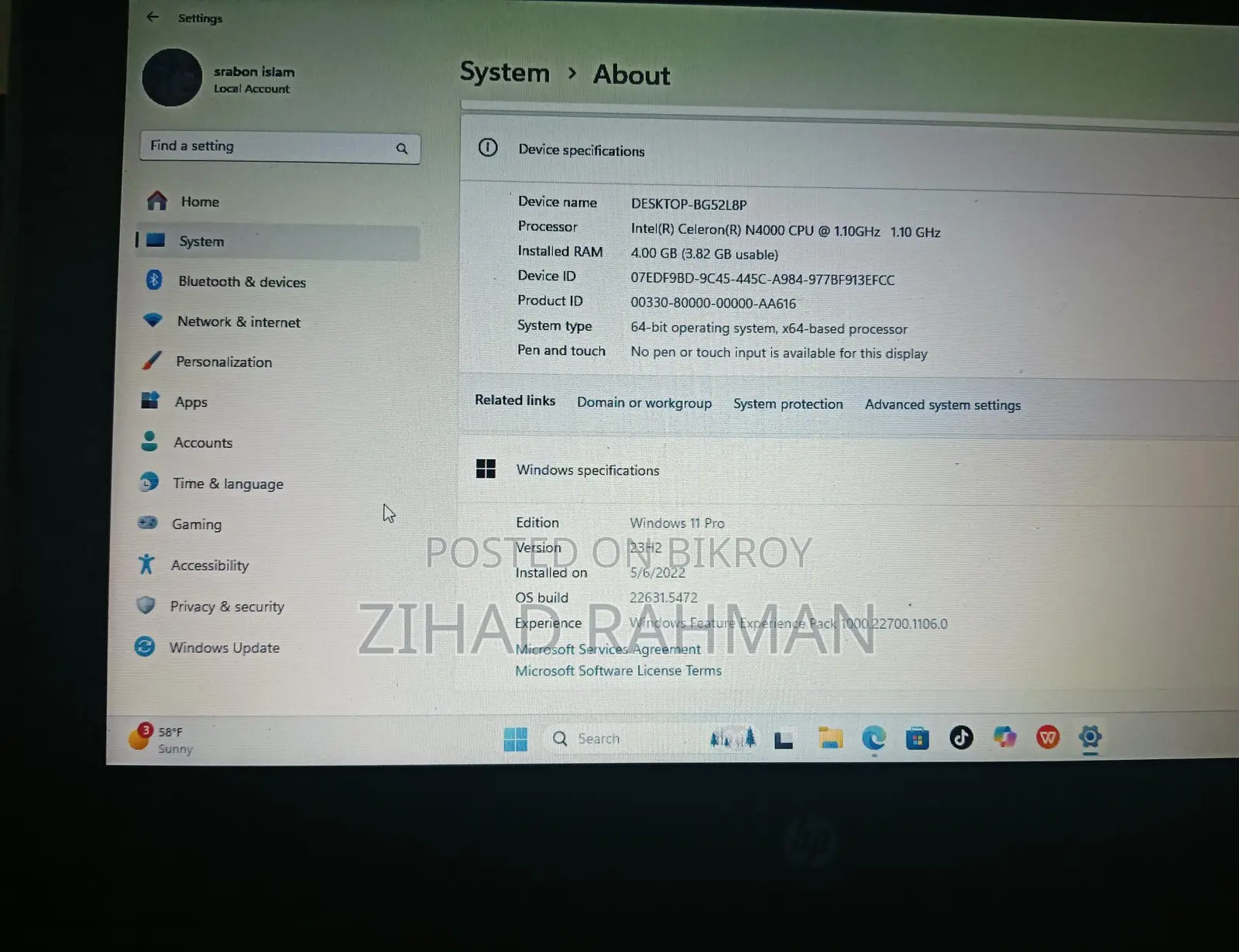 HP Stream 11Pro G5