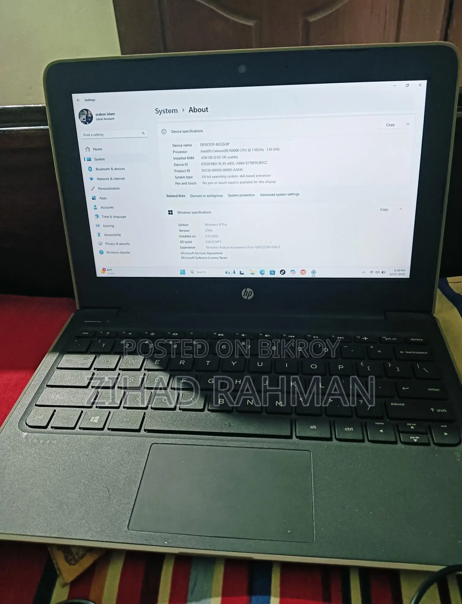 HP Stream 11Pro G5