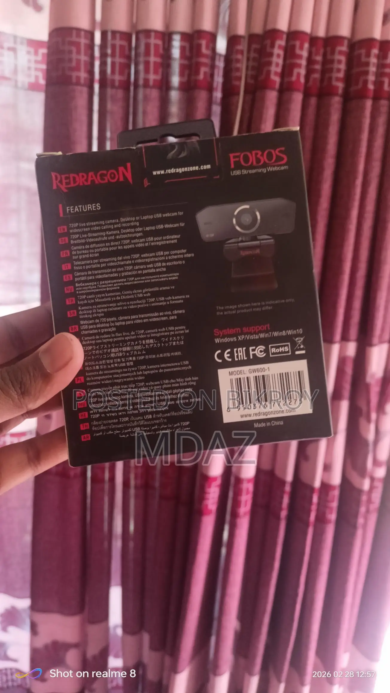 Redragon USB Streaming Webcam