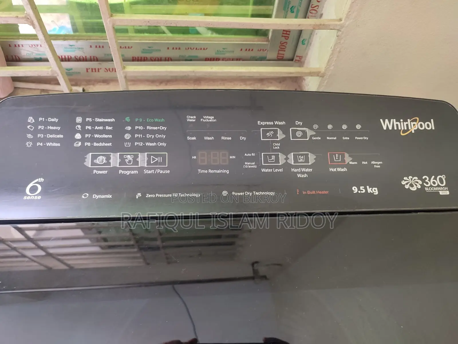 Whirlpool Washing Machine 360 BW PRO-H 9.5 Graphite BD