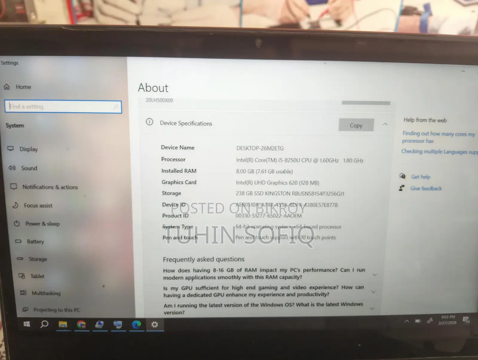 Laptop For Sale