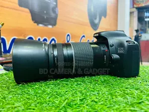 Canon 550D body with 75-300 zoom lens
