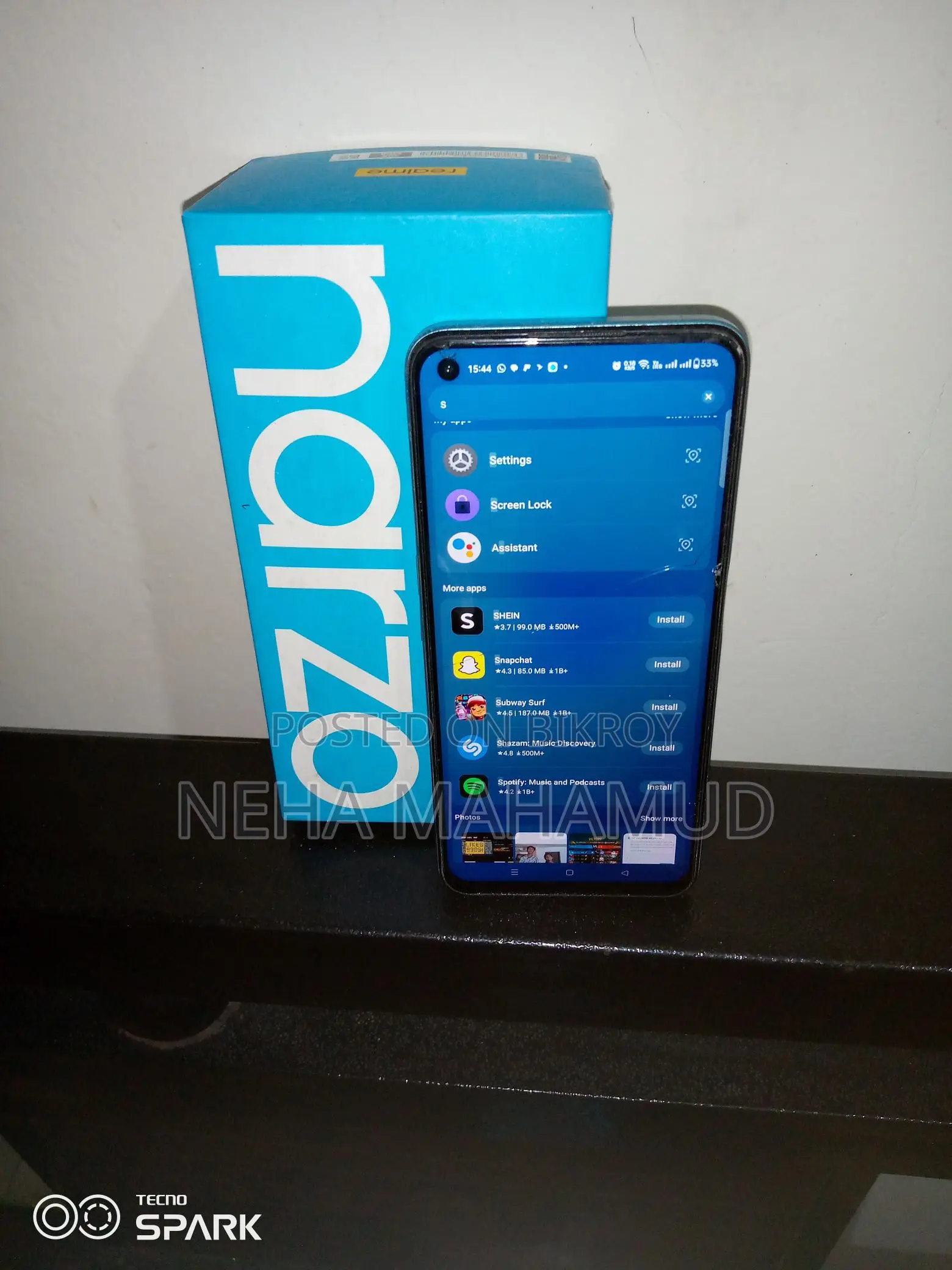 Realme Narzo 50 . (Used)
