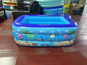 150cm Inflatable Swimming Pool with Soft Floor, Cool Summer.