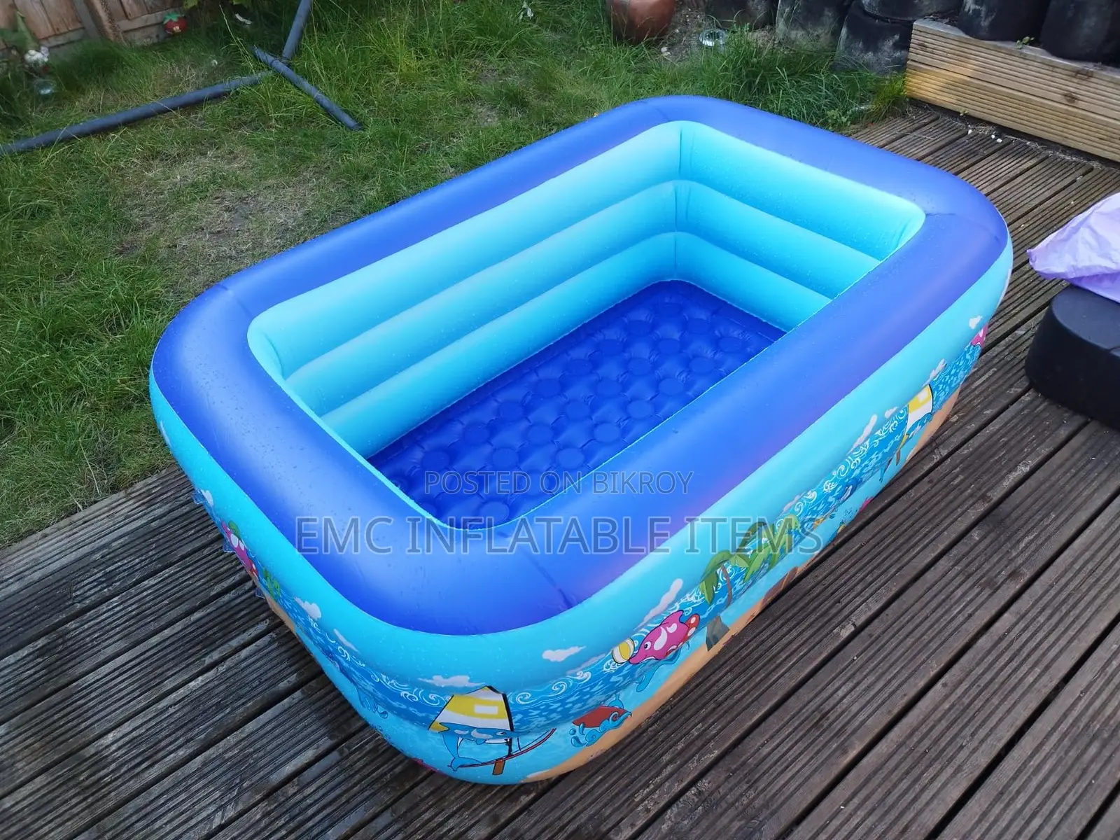150cm Inflatable Swimming Pool with Soft Floor, Cool Summer.