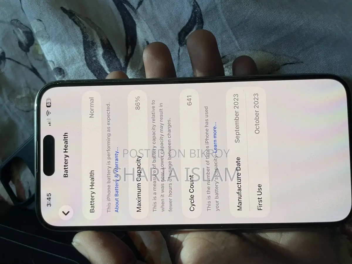 Apple iPhone 15 pro max (Used)