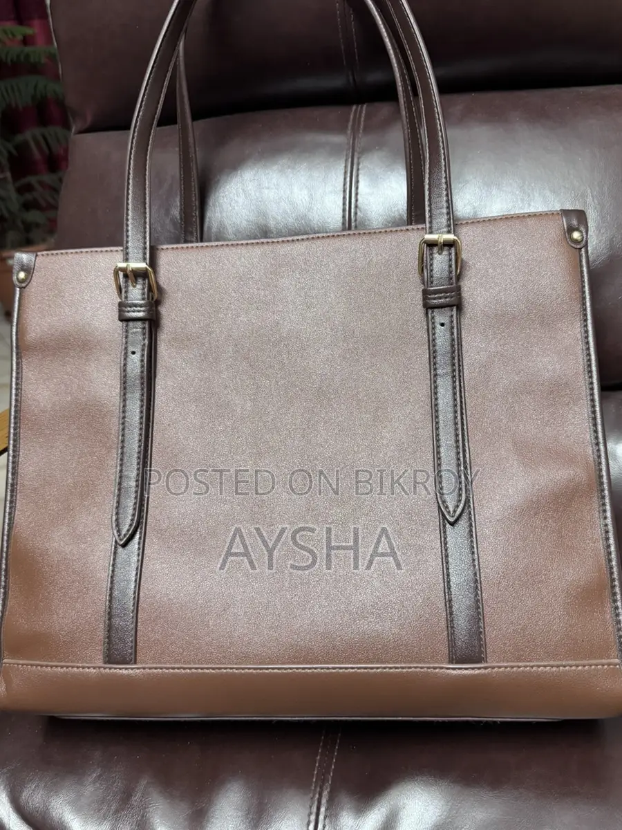 Chocolate Brown Fashionable Tote Bag