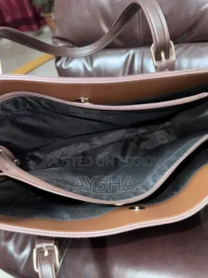 Chocolate Brown Fashionable Tote Bag