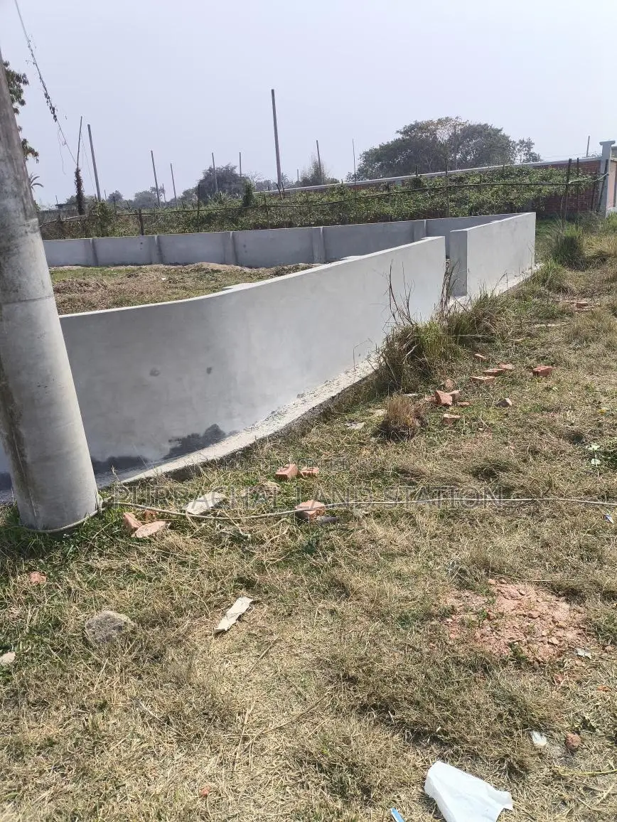 East-North corner field view 5 katha plot sale in sector:29, Purbachal.