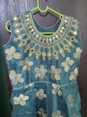 Long Gown with Pajama and Orna