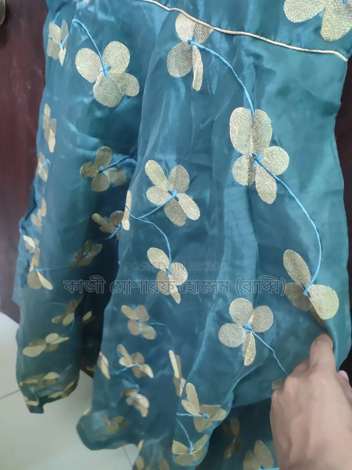 Long Gown with Pajama and Orna