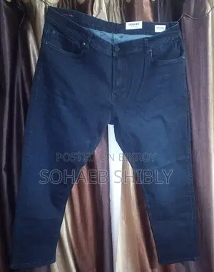Men's Spandex Oversized Denim Long Pant