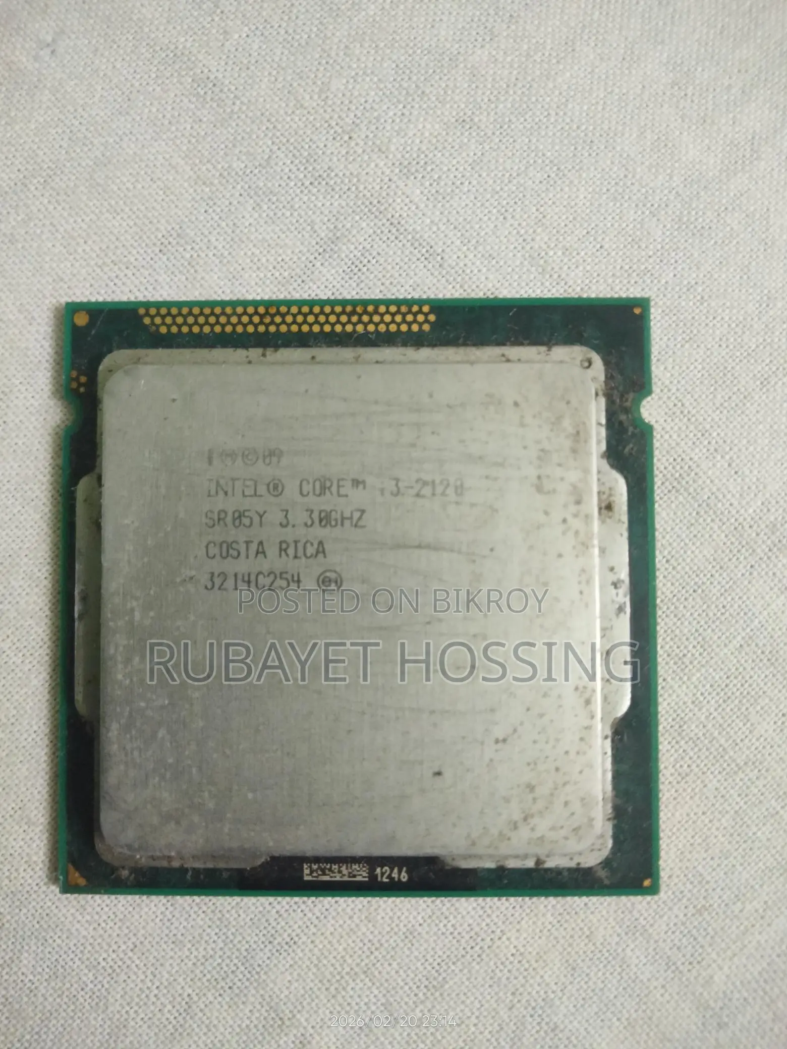 Intel Core I3 2nd Gen Model 2120