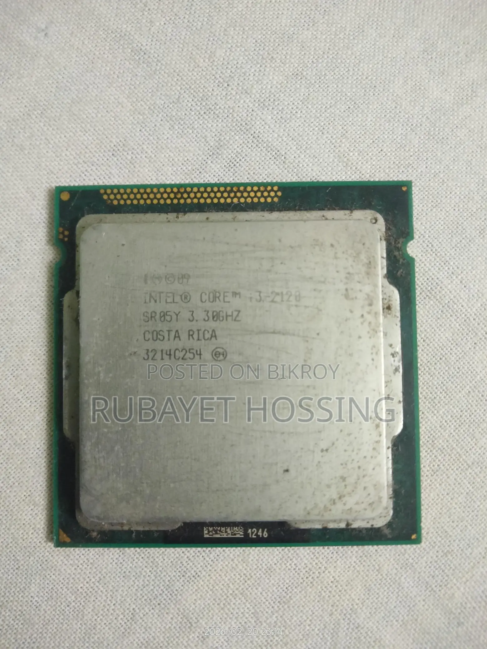 Intel Core I3 2nd Gen Model 2120