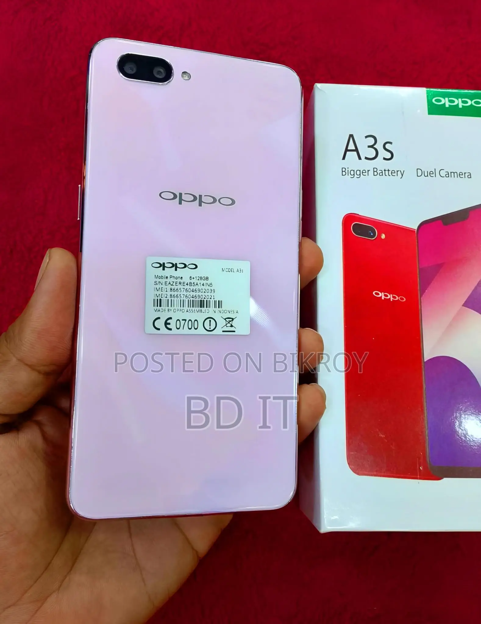 OPPO A3s 6+128 𝔹𝔻 𝕀𝕋 (Brand New)