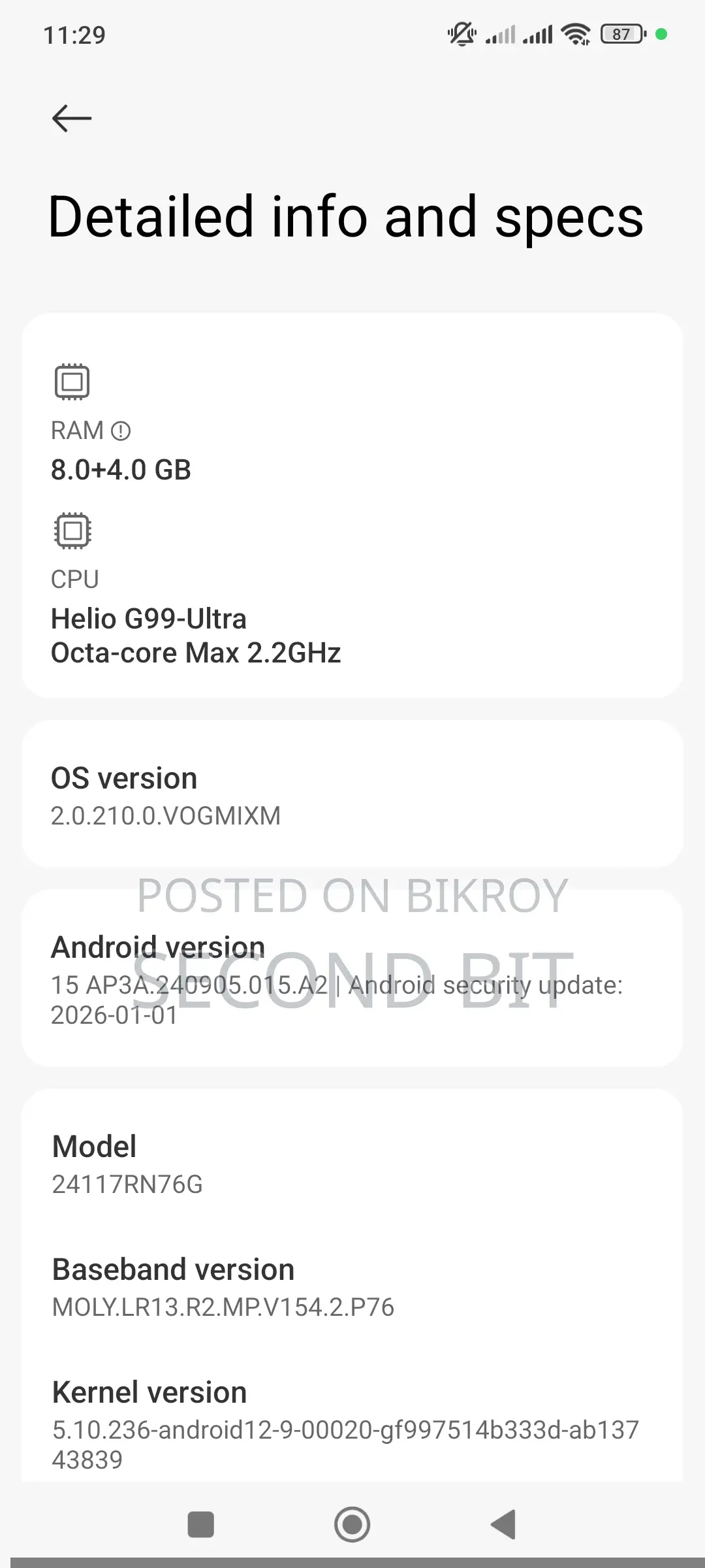 Xiaomi Redmi Note 14 Full Fresh (Used)