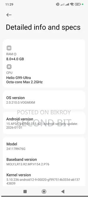Xiaomi Redmi Note 14 Full Fresh (Used)
