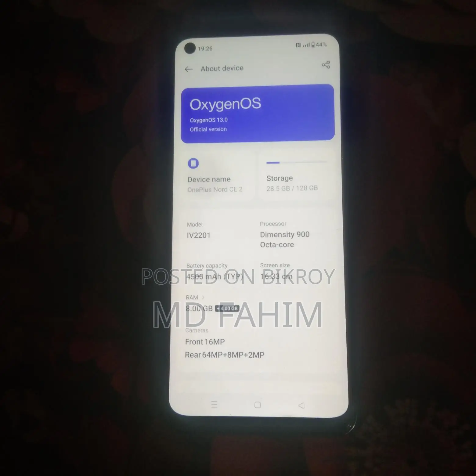 OnePlus Nord CE2 5G 8+8/128 (Used)