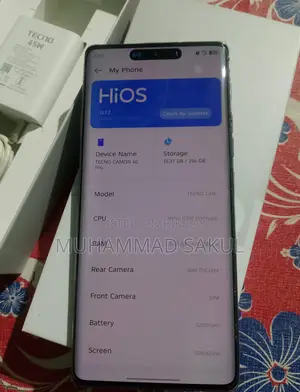 Tecno Cemon 40 Pro Ram 8GB+Rom 256 (Used)