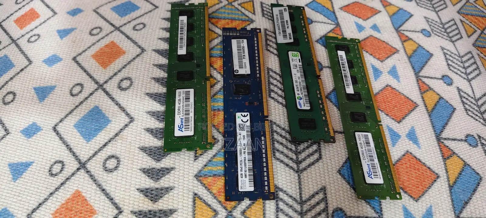 16 GB DDR3 RAM Kit 4x4GB HP, Samsung, Asint