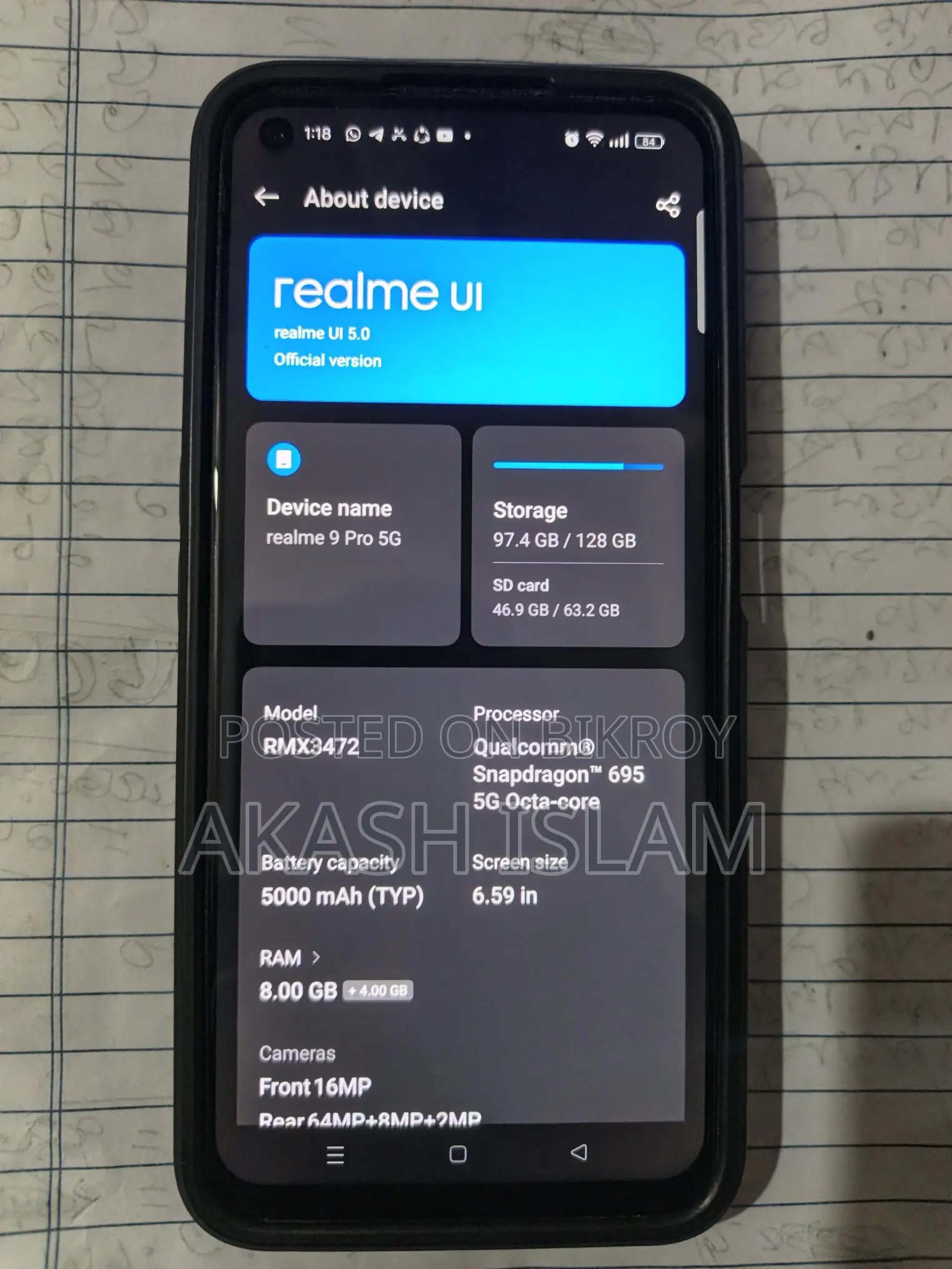 Realme 9 pro Best quality Phone (Used)