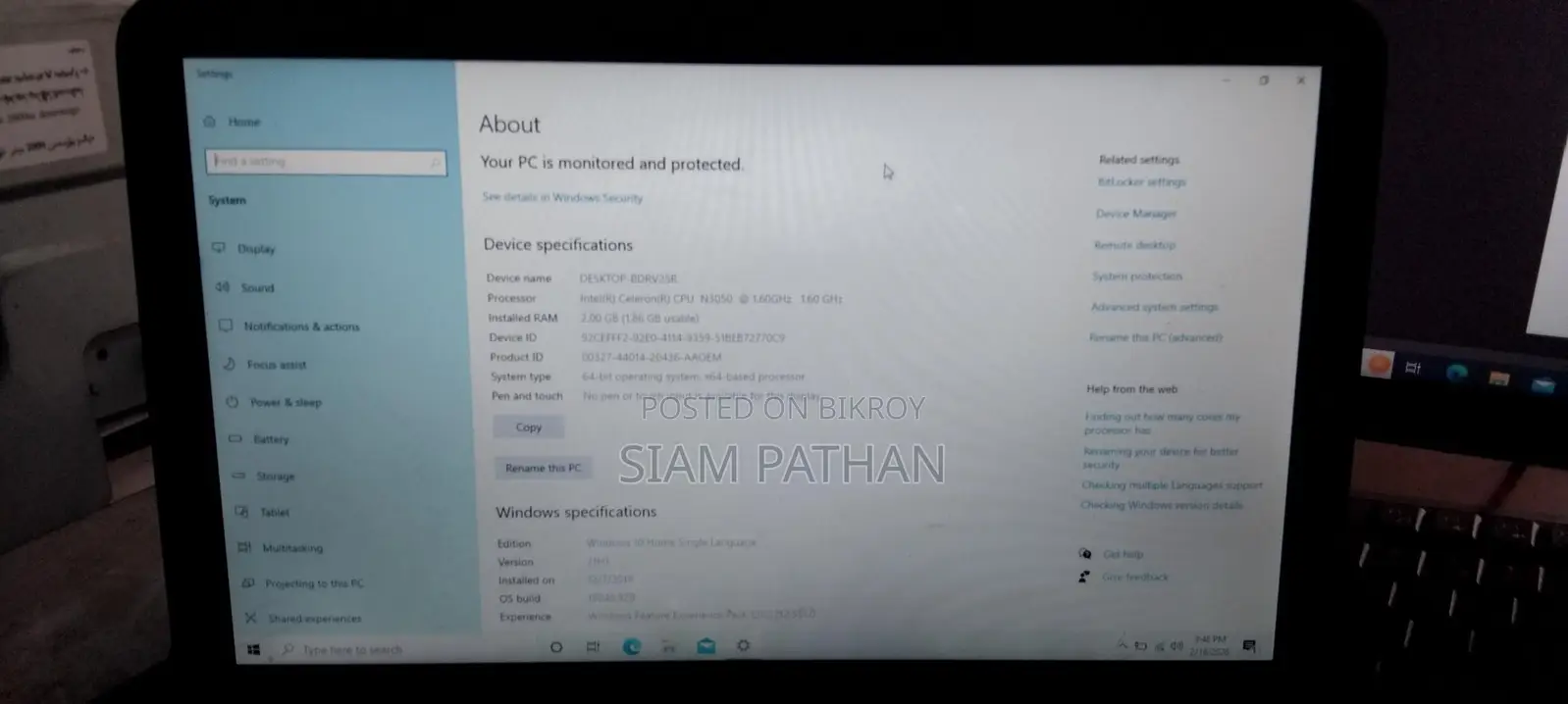 Laptop for Sale