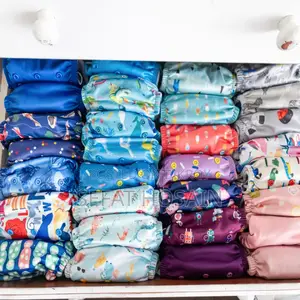 Re-washable Baby Cloth Diapers with Waterproof Materials