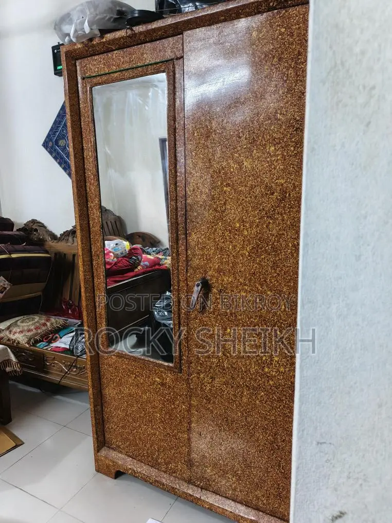 Steel cupboard with safe box