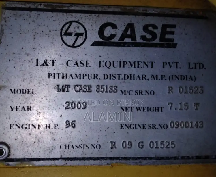 L&t Case 851ss 2009