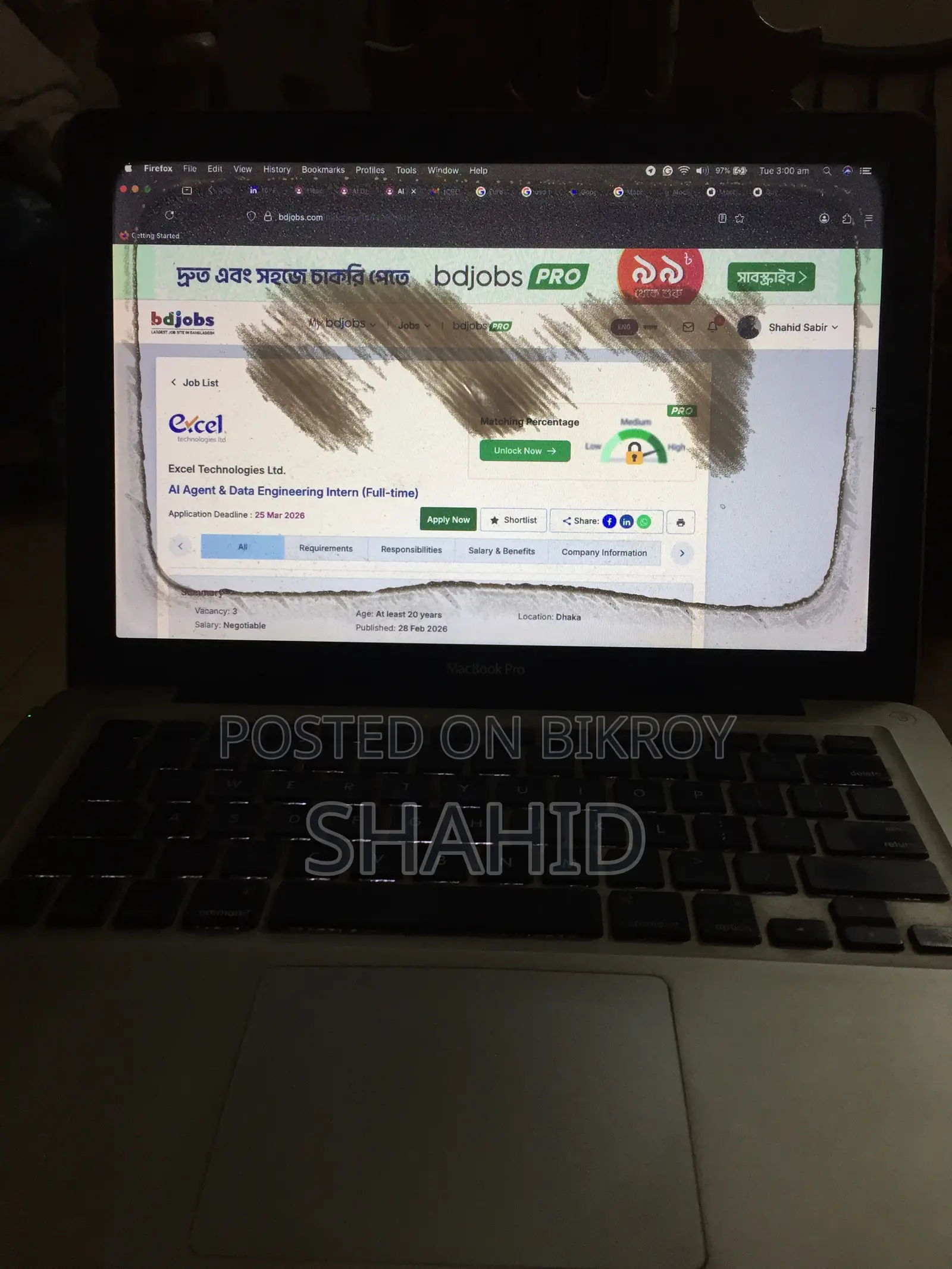 Apple Macbook Pro Mid 2012 12 GB RAM Laptop