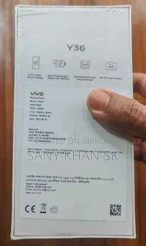 Vivo Y36 Mystic Black 8/128GB (Brand New)