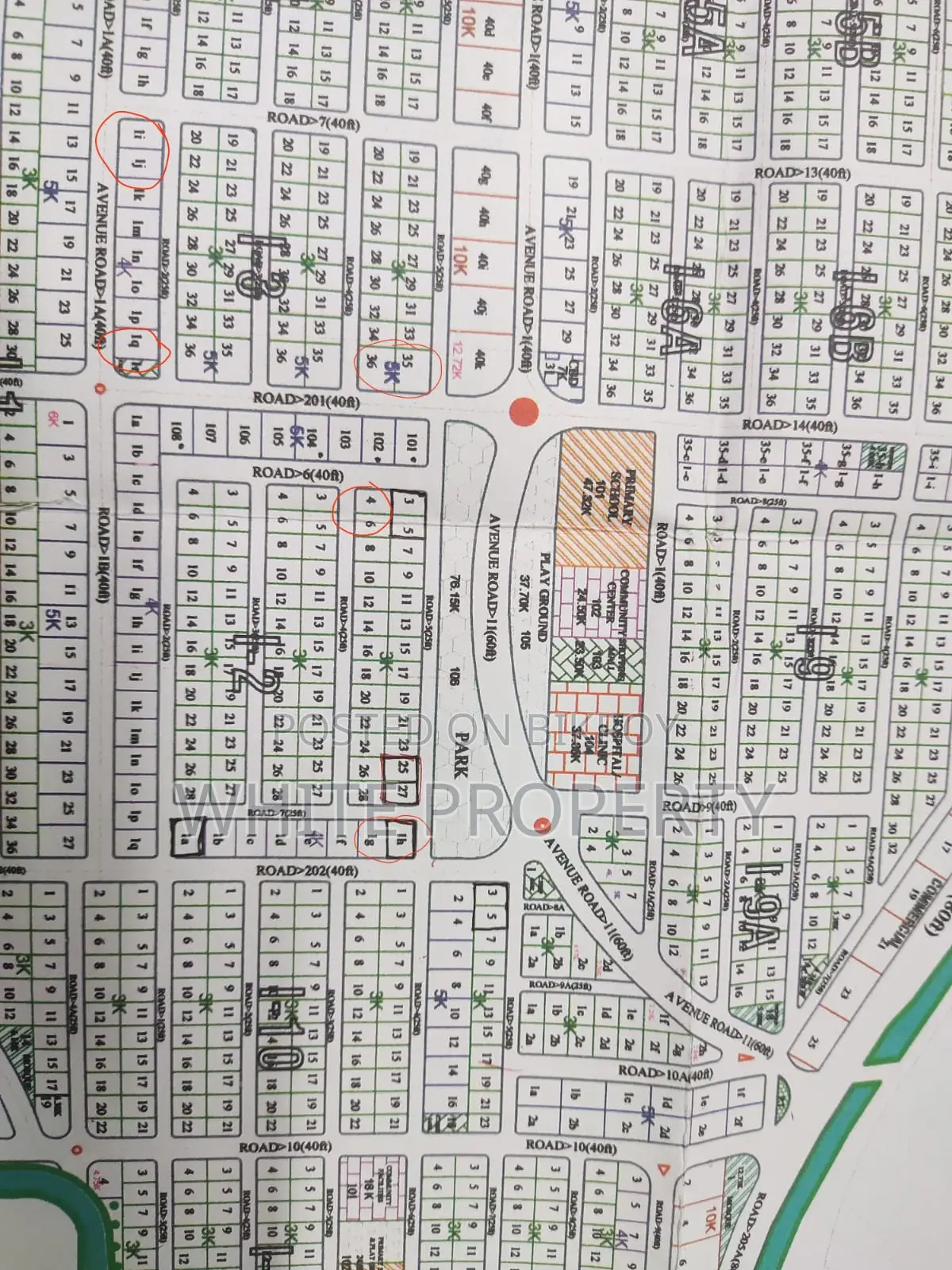 5 Katha Plot Sale Probashi Pallli Block-I-3, South East Corner